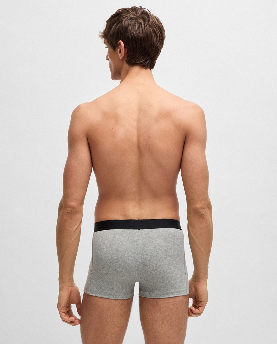 Pack de Três Boxers de Algodão Branco-5