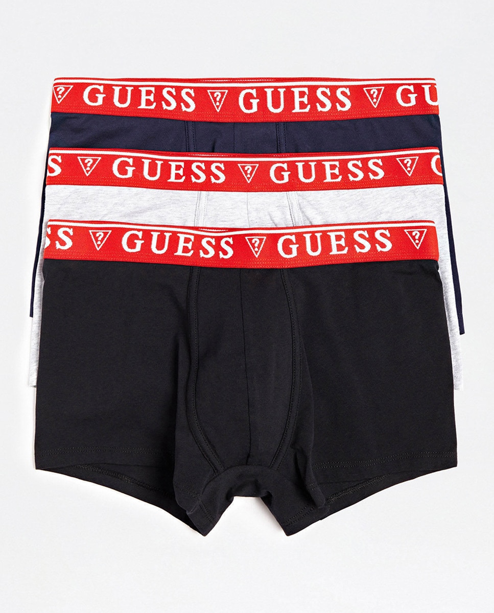 Pack de 3 Boxers Fechados de Malha Multicolor-8