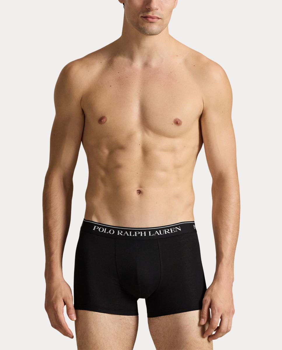 Pack de Três Boxers de Algodão Preto-2