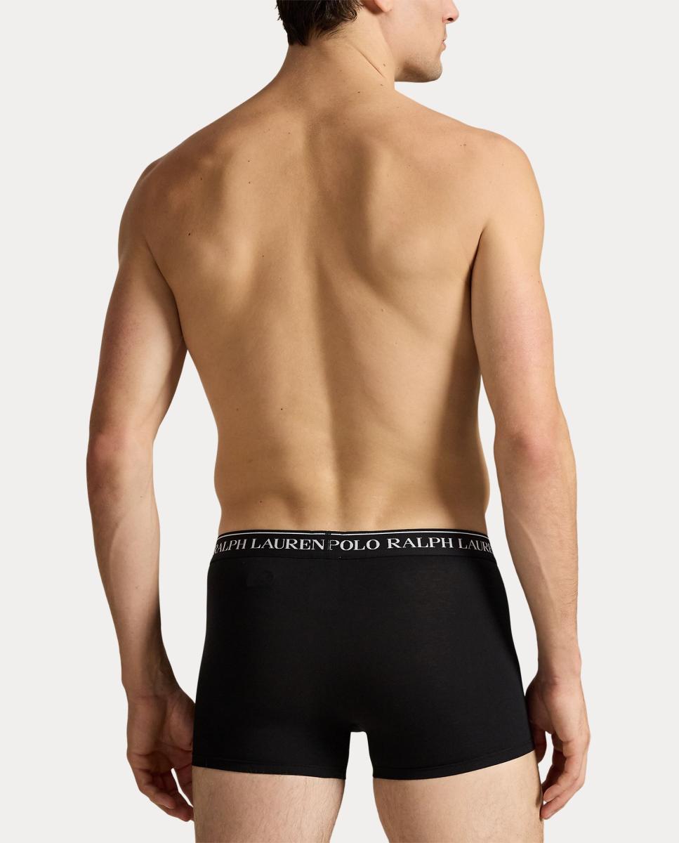 Pack de Três Boxers de Algodão Preto-3
