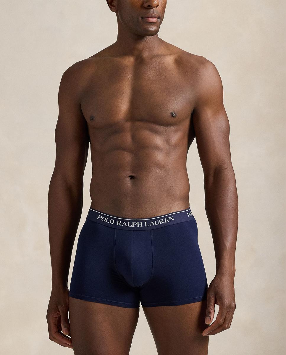 Pack de Três Boxers de Algodão Azul-2
