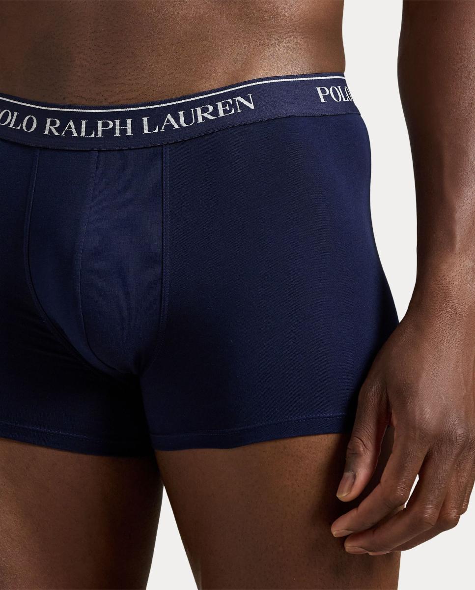 Pack de Três Boxers de Algodão Azul-4