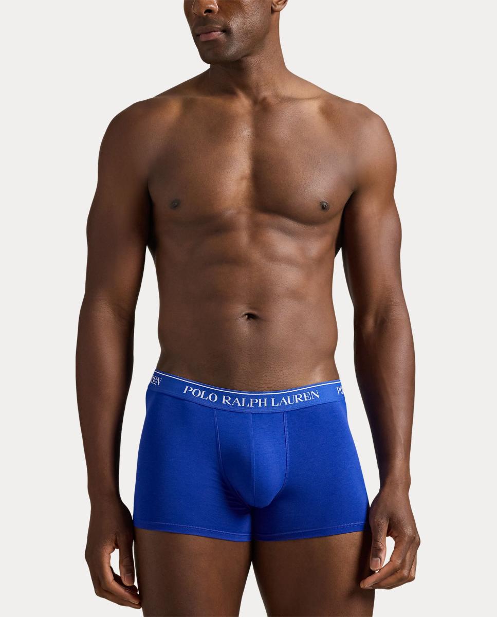 Pack de Três Boxers de Algodão Azul-5