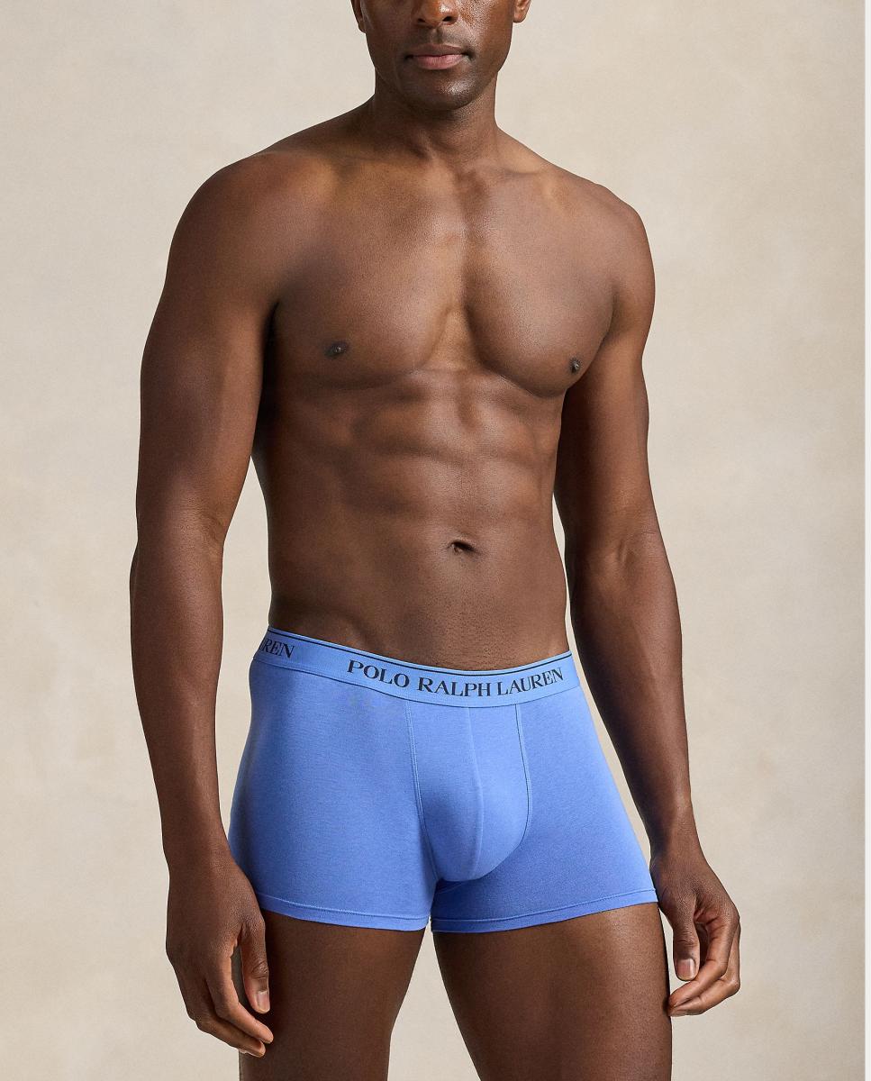 Pack de Três Boxers de Algodão Azul-6
