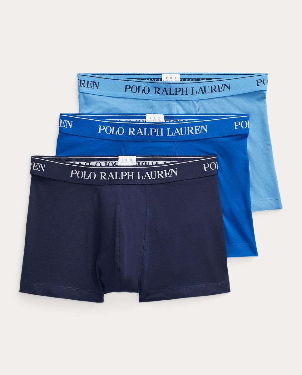 Pack de Três Boxers de Algodão Azul-7