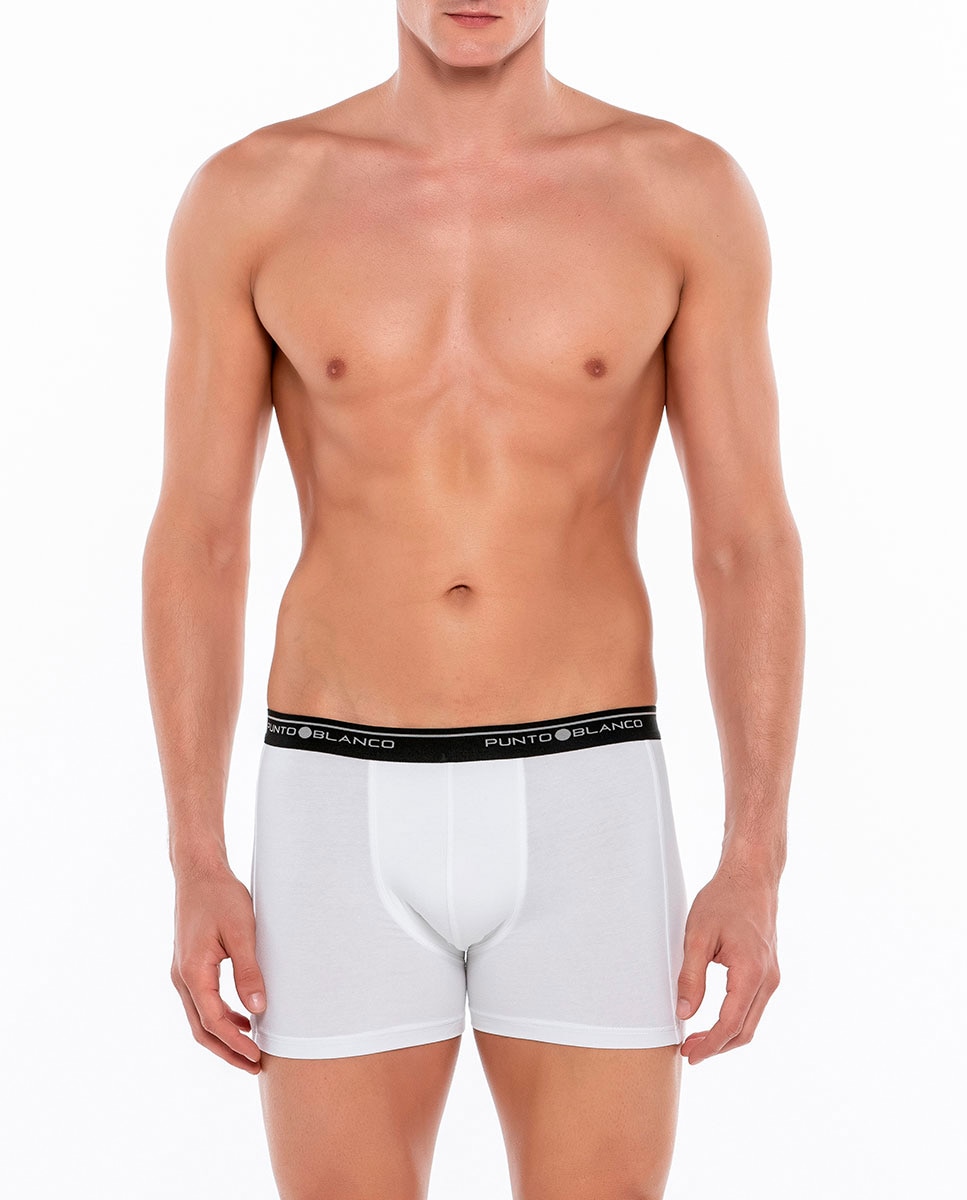 Roupa Interior Pack de 3 Boxers de Algodão Penteado: 93% e Elastano: 7%. Costuras Interiores Planas Estampado-2