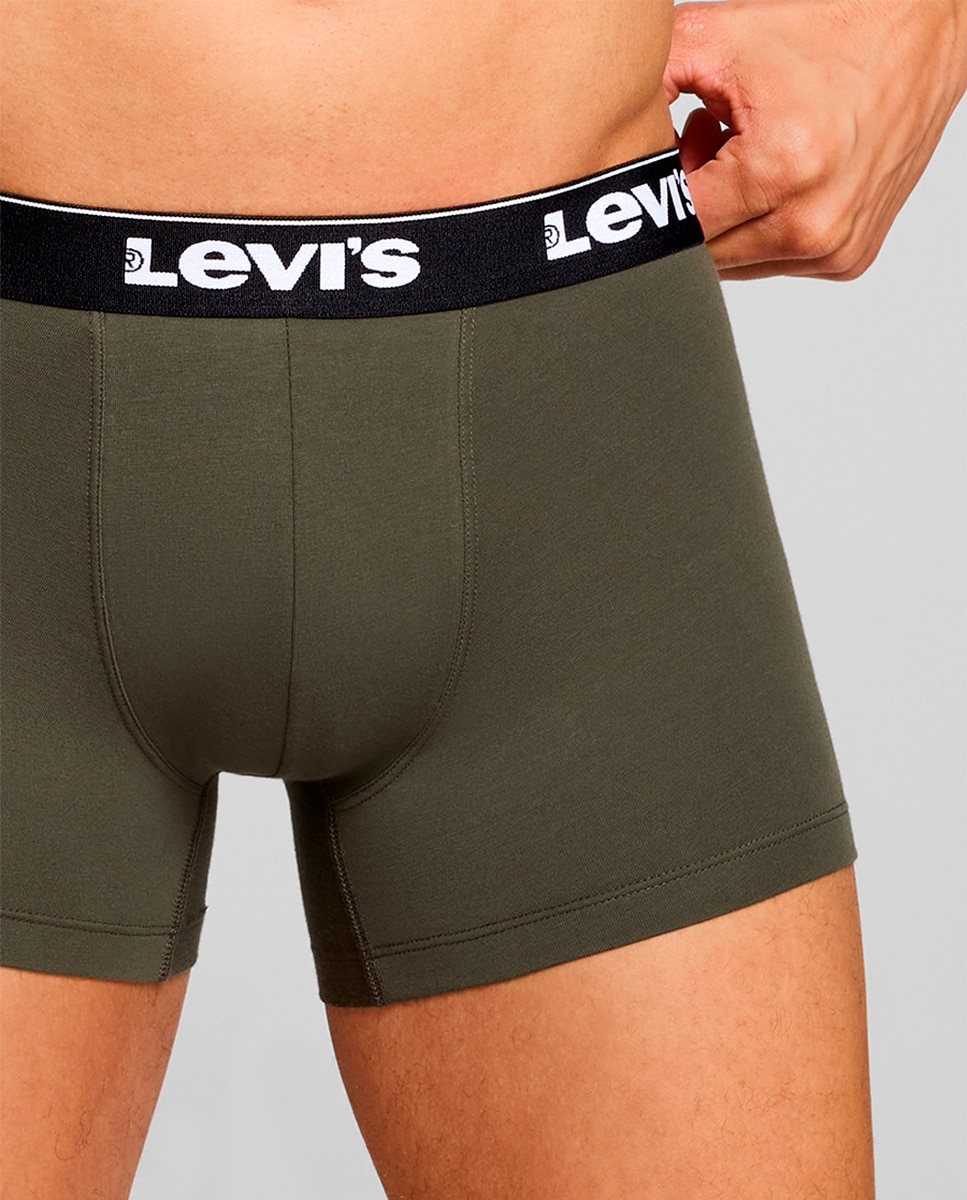 Bóxer de hombre de Levi's (pack de 3) - Verde militar Verde militar-6