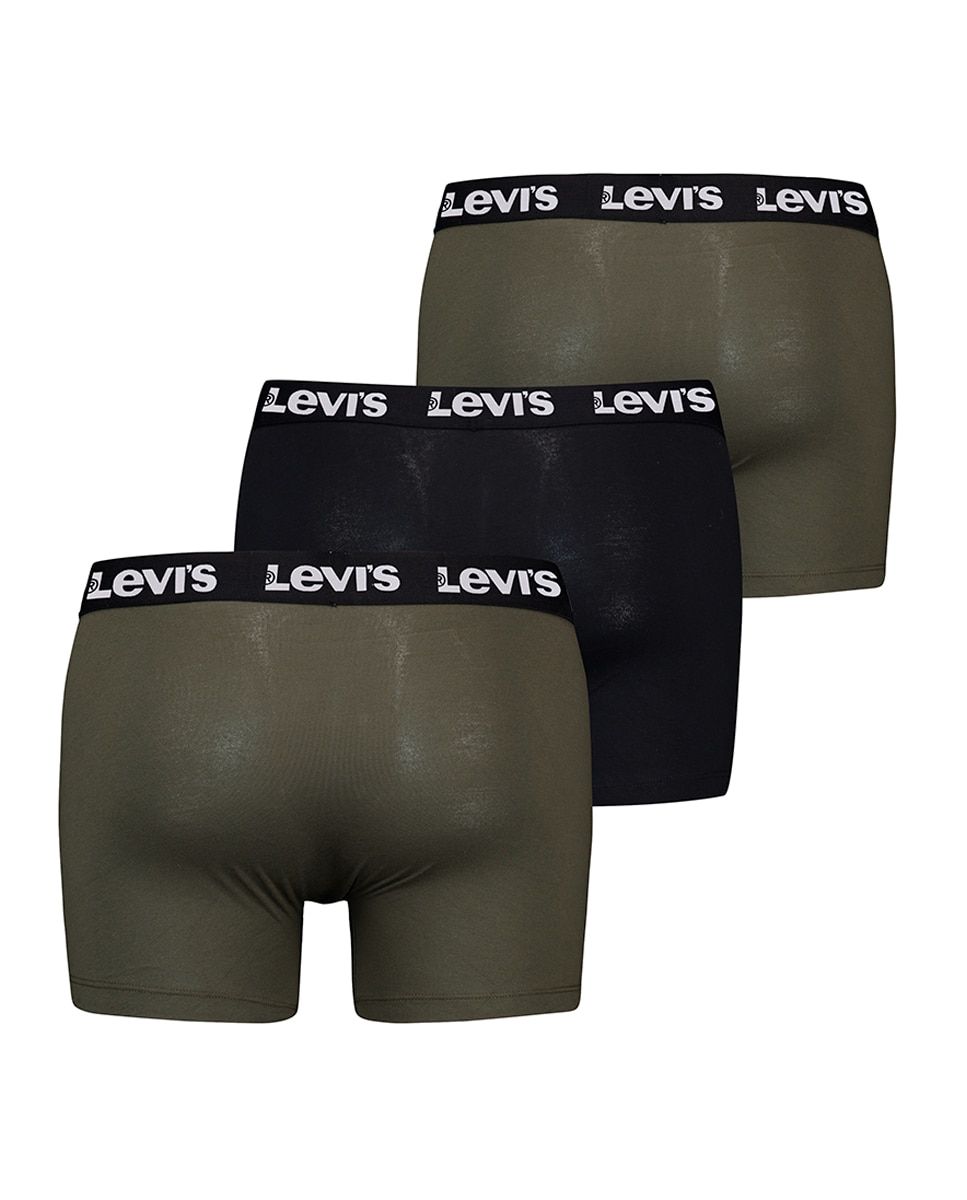Bóxer de hombre de Levi's (pack de 3) - Verde militar Verde militar-10
