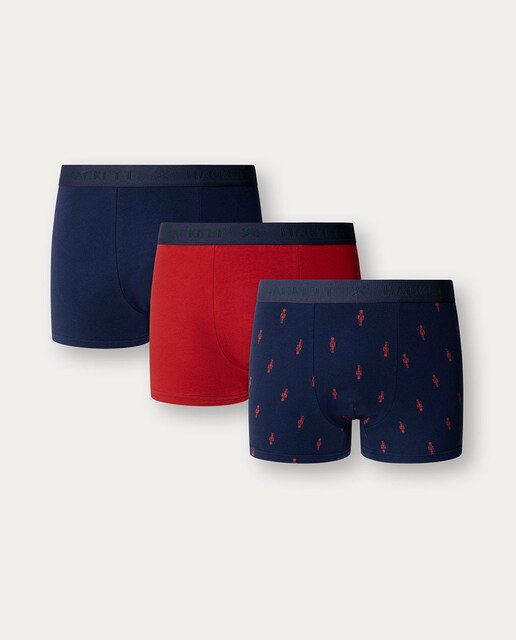 Imagen 0 de Pack de tres bóxers de hombre de punto combinados