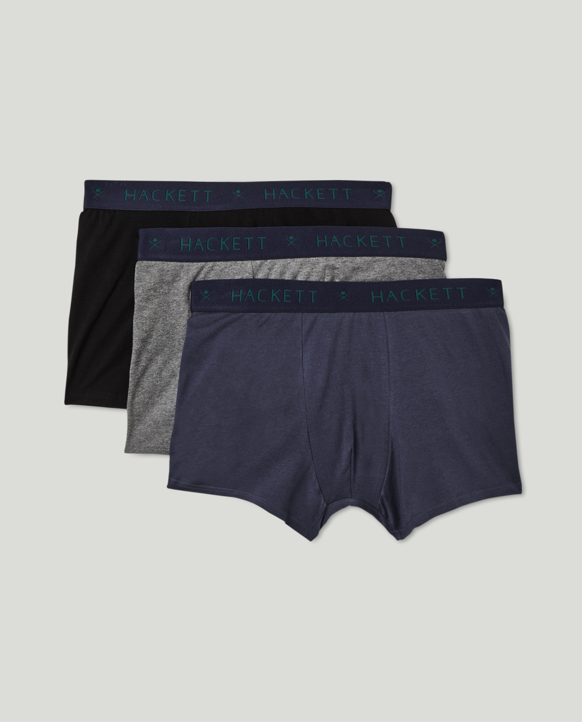 Pack de Três Boxers de Ponto Liso Multicolor-1