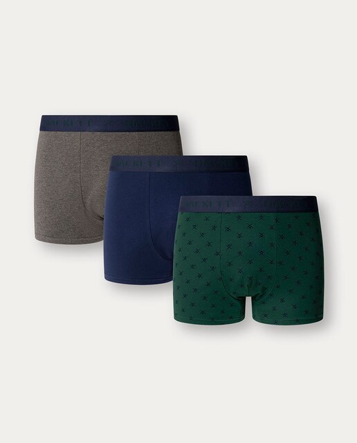 Imagem 0 de Pack de Três Boxers de Malha Combinados