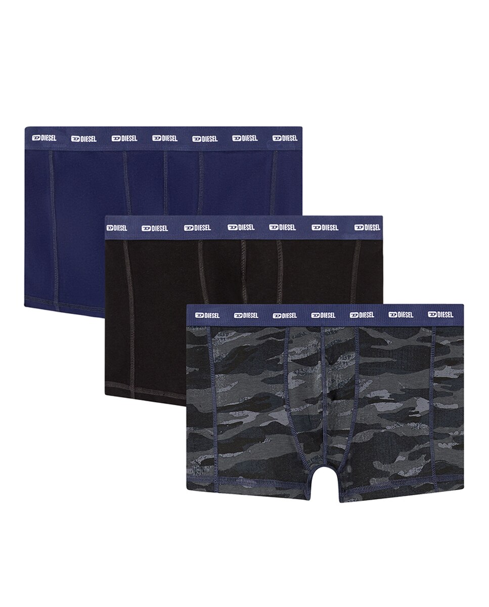 Pack de tres bóxer de hombre DIESEL de algodón - Multicolor Multicolor-1