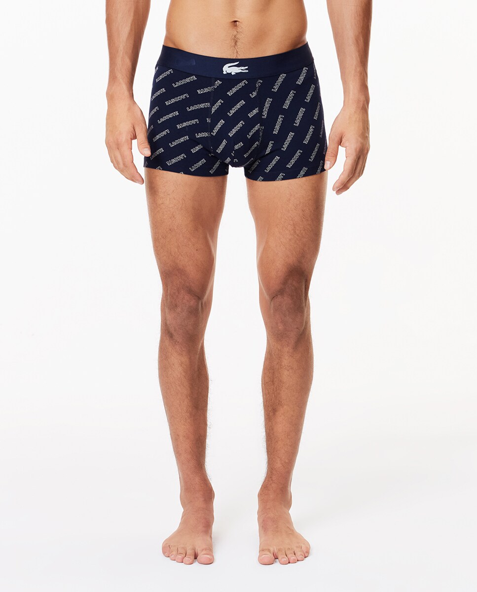 Pack de 3 Boxers de Algodão Elástico com Logótipo na Cintura Multicolor-2