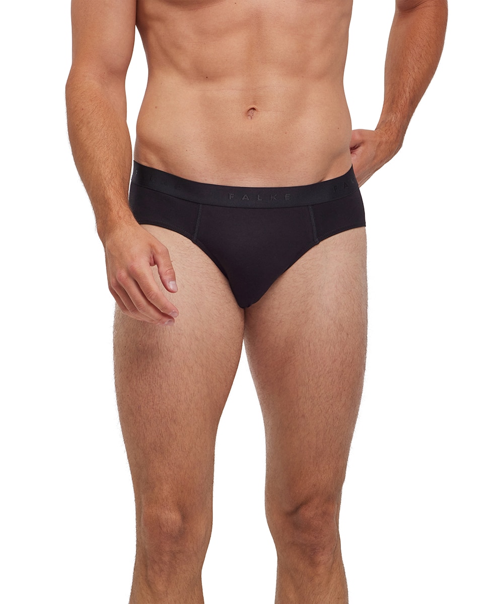 Imagen 2 de Slip de punto liso de hombre - Falke - Negro Negro