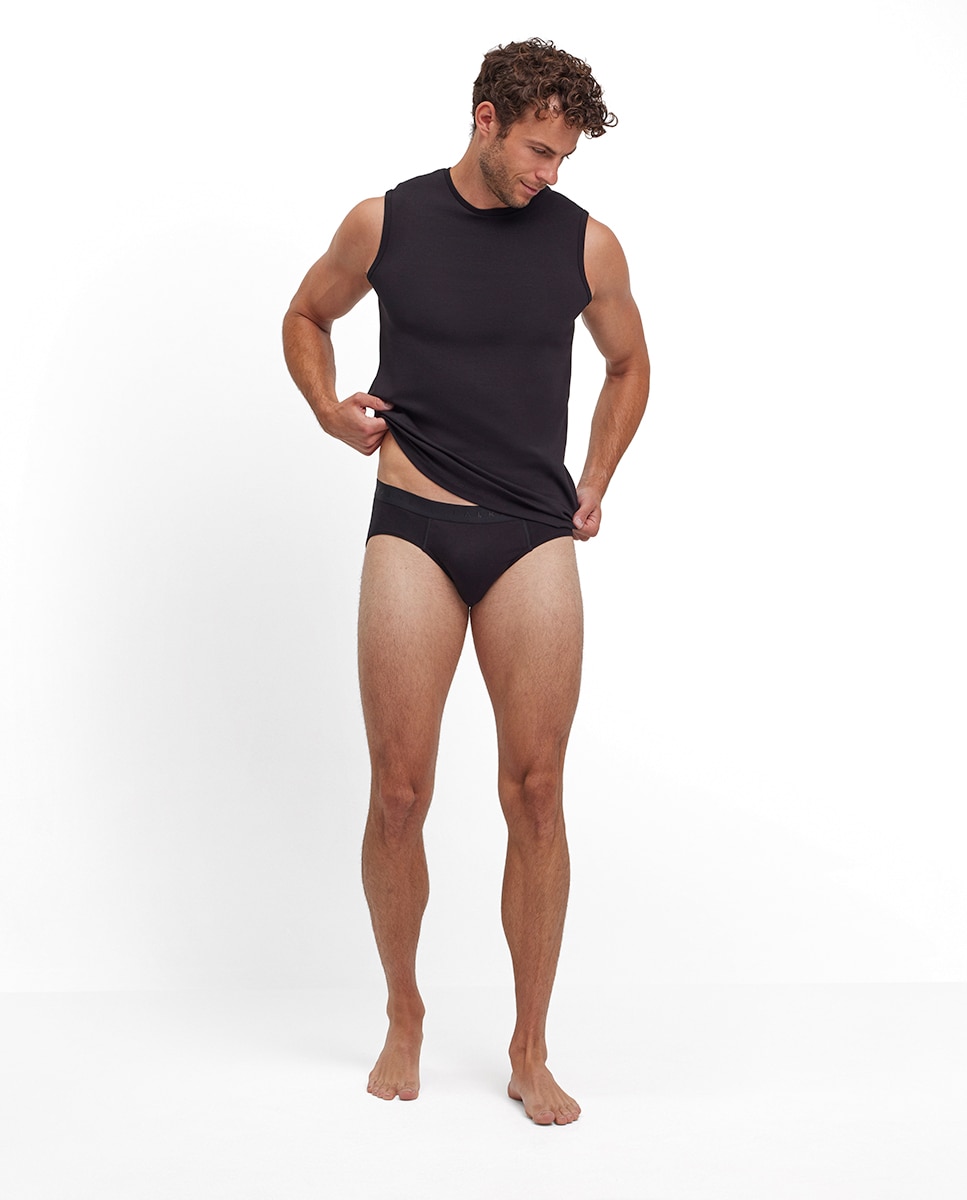 Imagen 6 de Slip de punto liso de hombre - Falke - Negro Negro