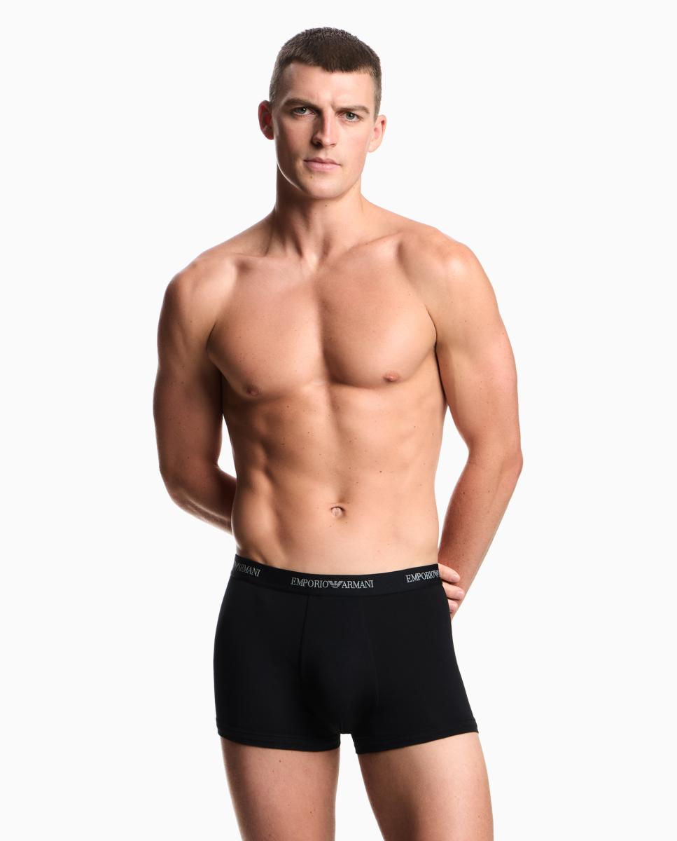 Pack de Três Boxers de Algodão Preto-2