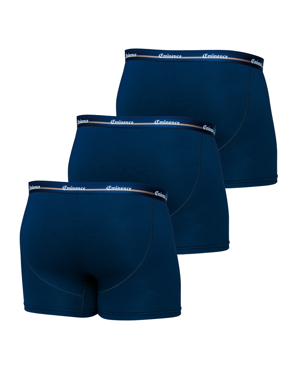 Pack de 3 bóxer grandes tallas combinados punto - Eminence - Azul marino Azul marino-5