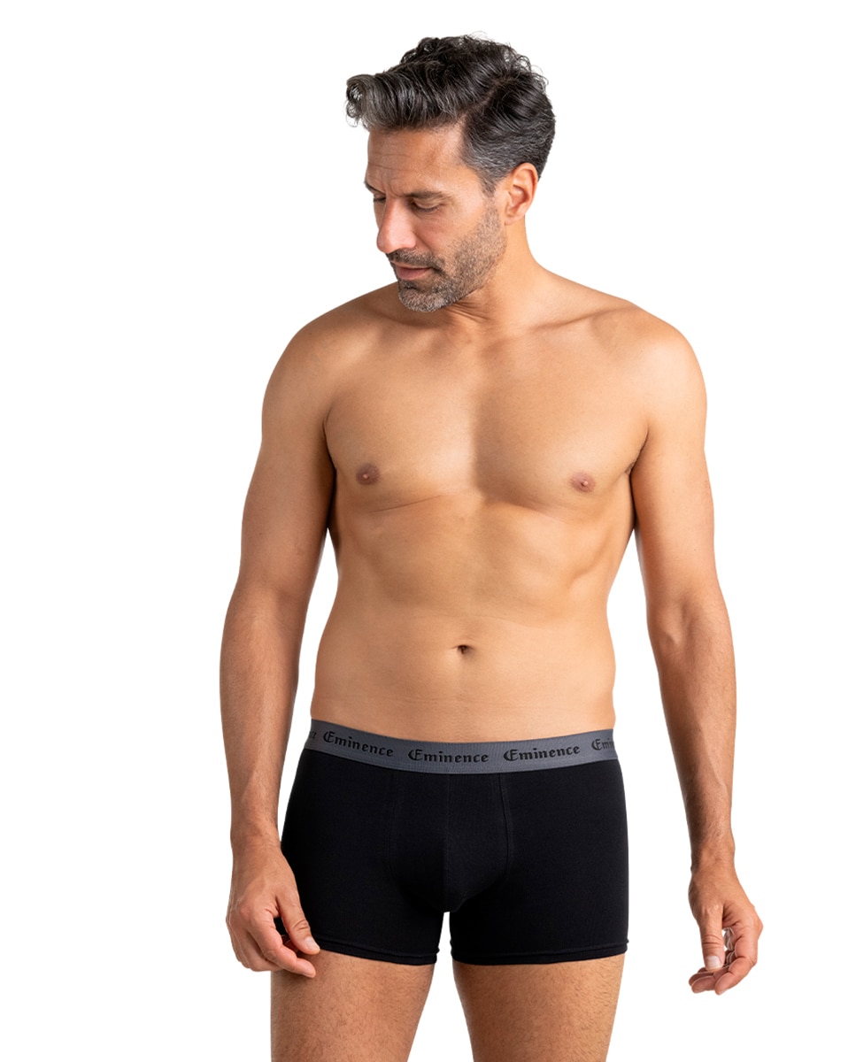 Imagen 2 de Pack de 3 slip combinados punto - Eminence - Negro Negro