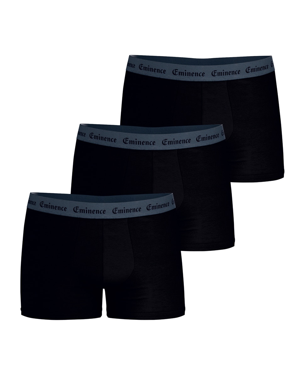 Imagen 3 de Pack de 3 slip combinados punto - Eminence - Negro Negro