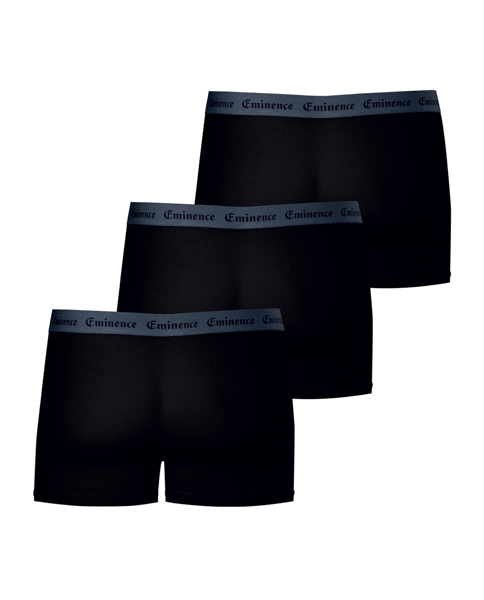 Imagen 4 de Pack de 3 slip combinados punto - Eminence - Negro Negro