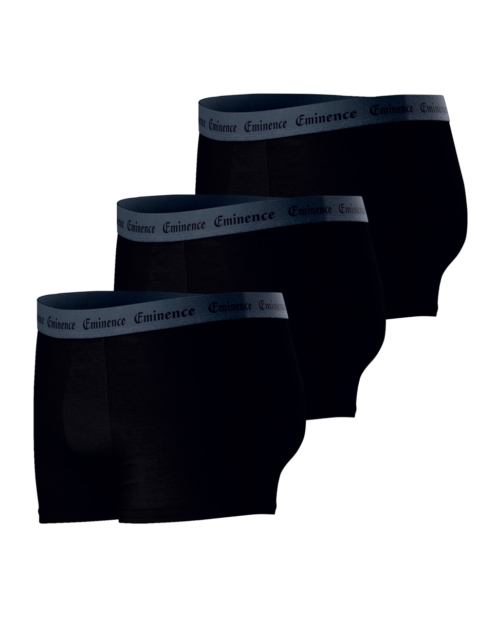 Imagen 5 de Pack de 3 slip combinados punto - Eminence - Negro Negro