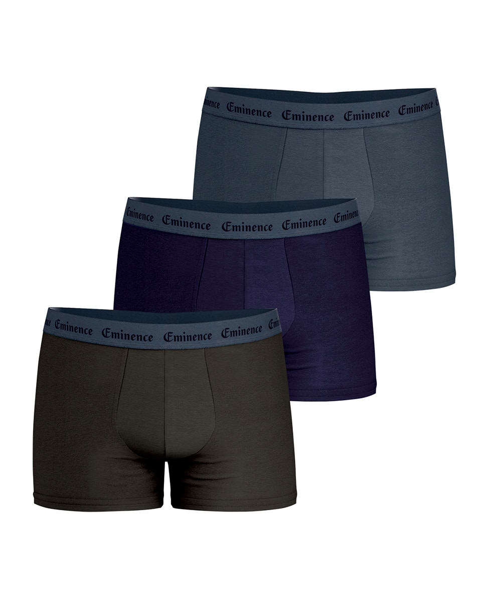 Pack de 3 Slips Combinados de Malha Multicolor-3
