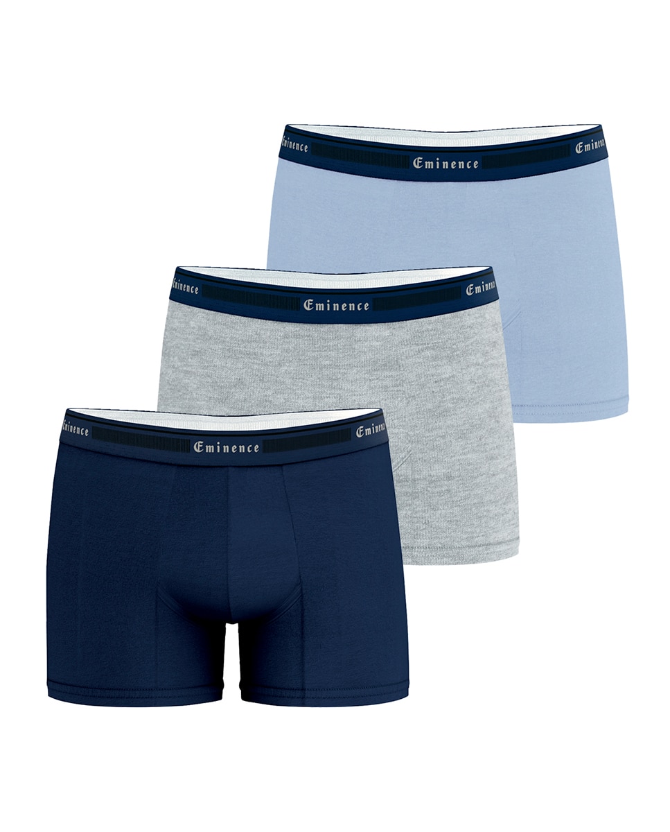 Imagem 0 de Pack de 3 Boxers Combinados de Malha