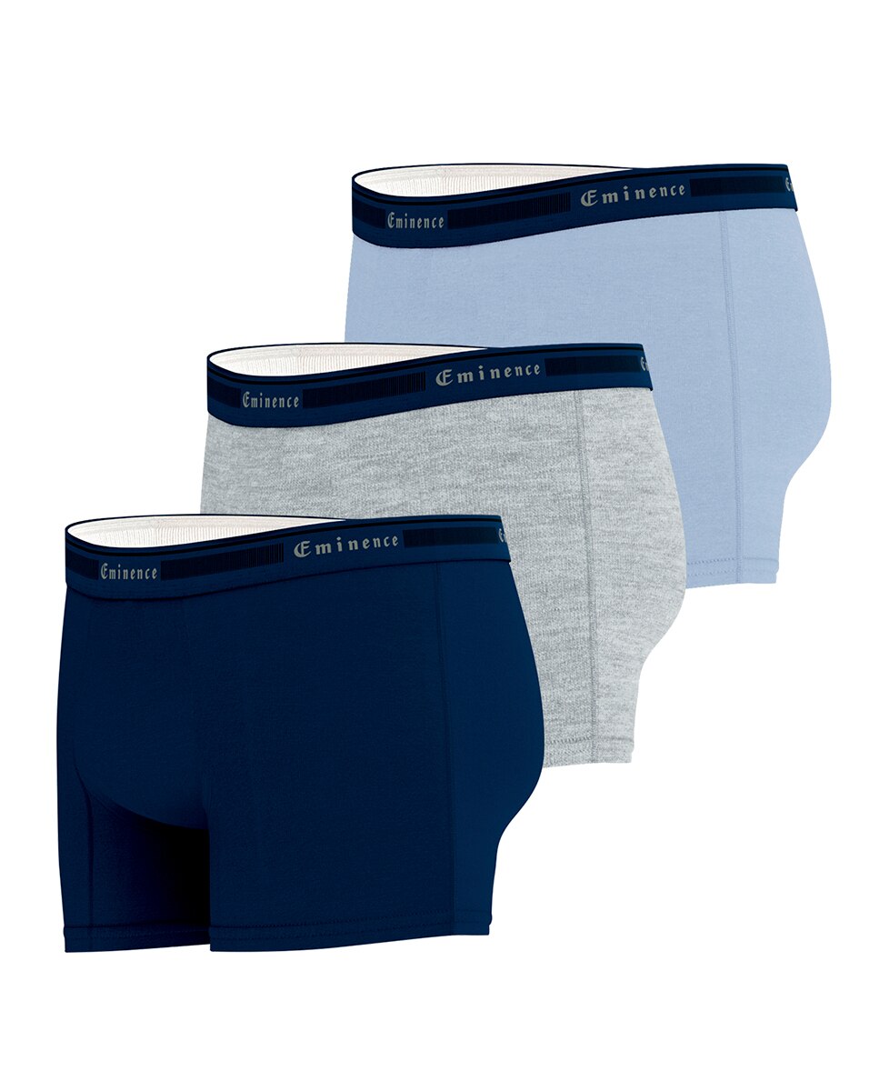 Pack de 3 Boxers Combinados de Malha Multicolor-5