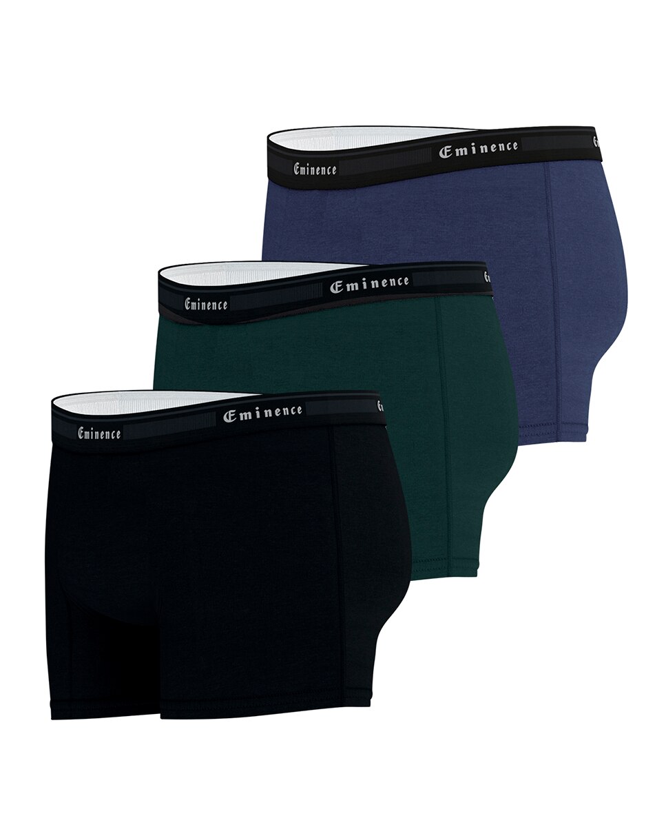 Pack de 3 Boxers Combinados de Malha Multicolor-5