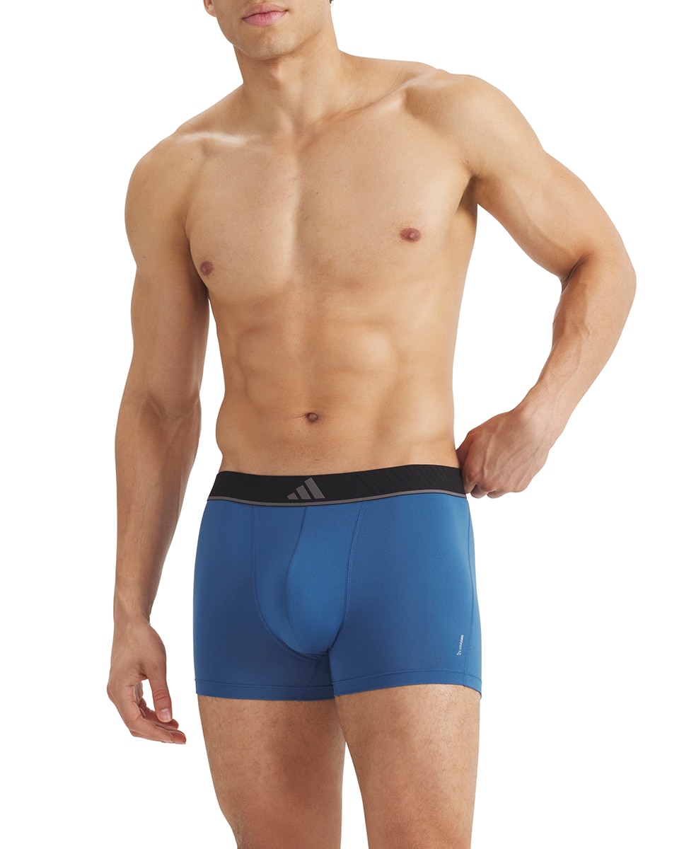 Pack de Três Boxers em Vários Tons Azul-3