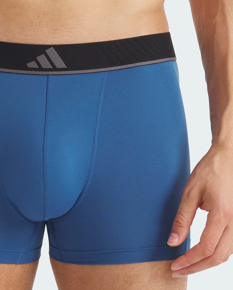Pack de Três Boxers em Vários Tons Azul-7