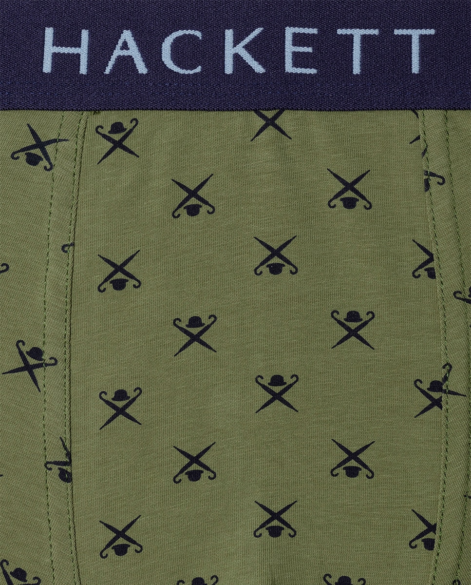 Pack de Três Boxers de Malha Combinados Verde-4