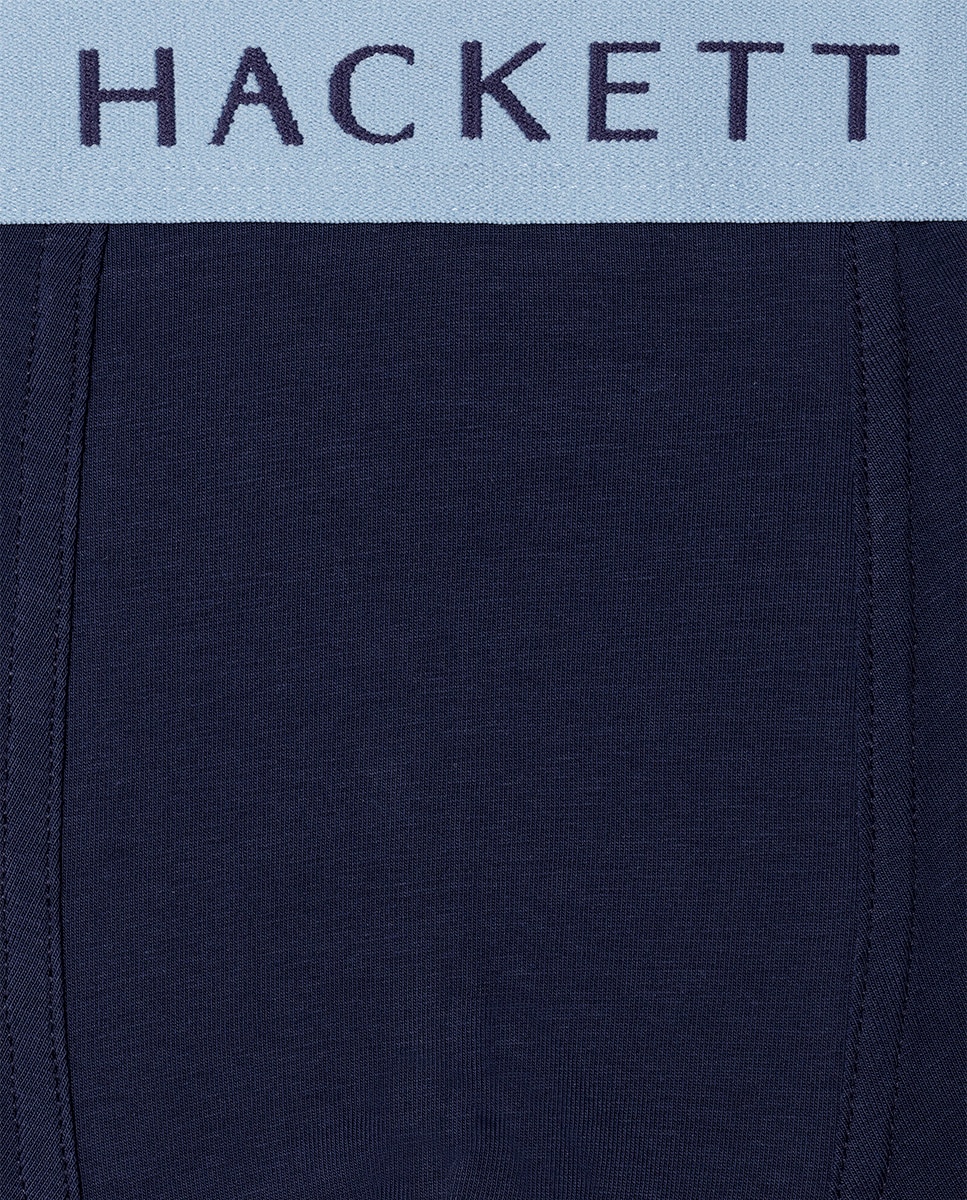 Pack de Três Boxers de Malha Combinados Azul-4