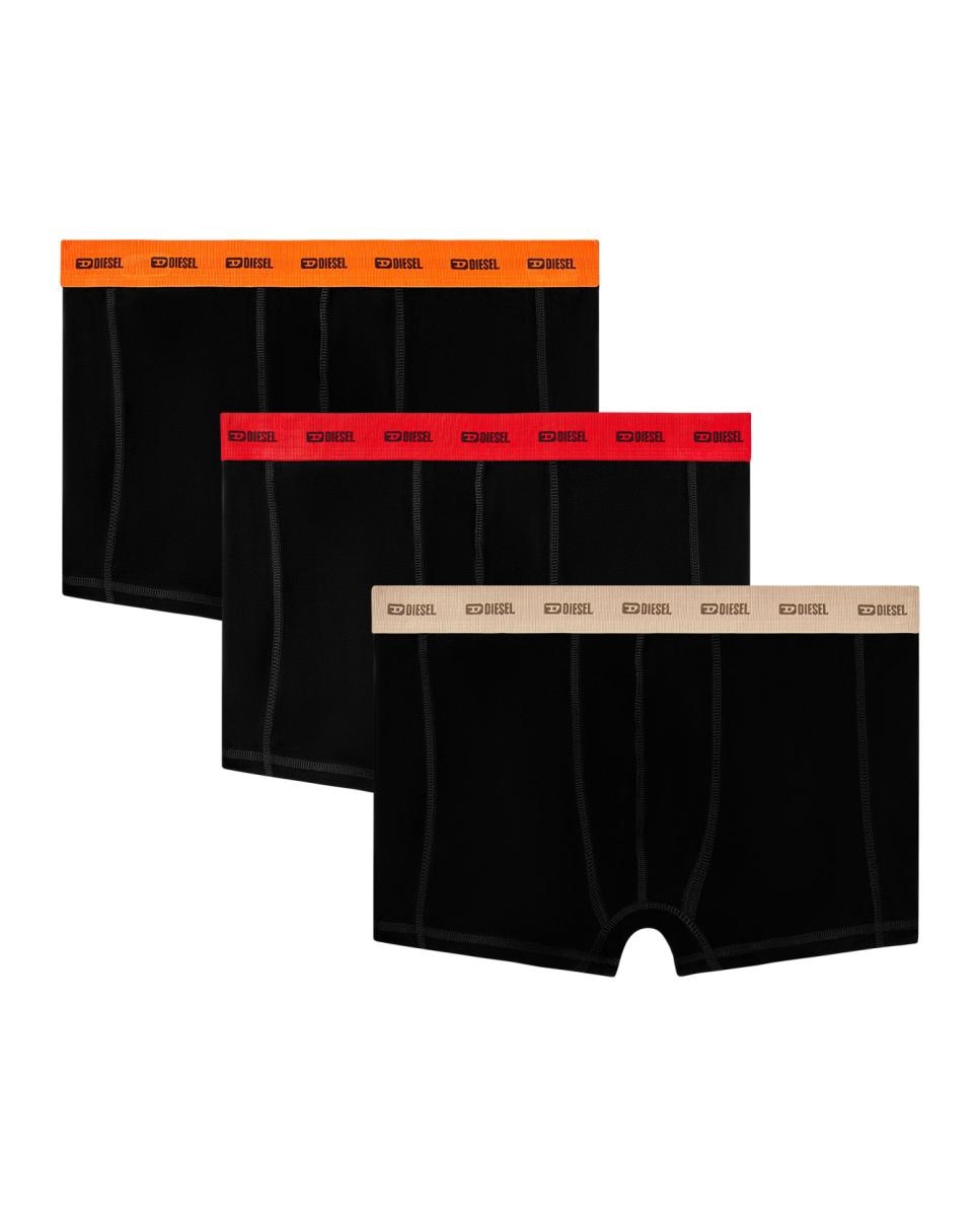 Pack de Três Boxers de Algodão Preto-3