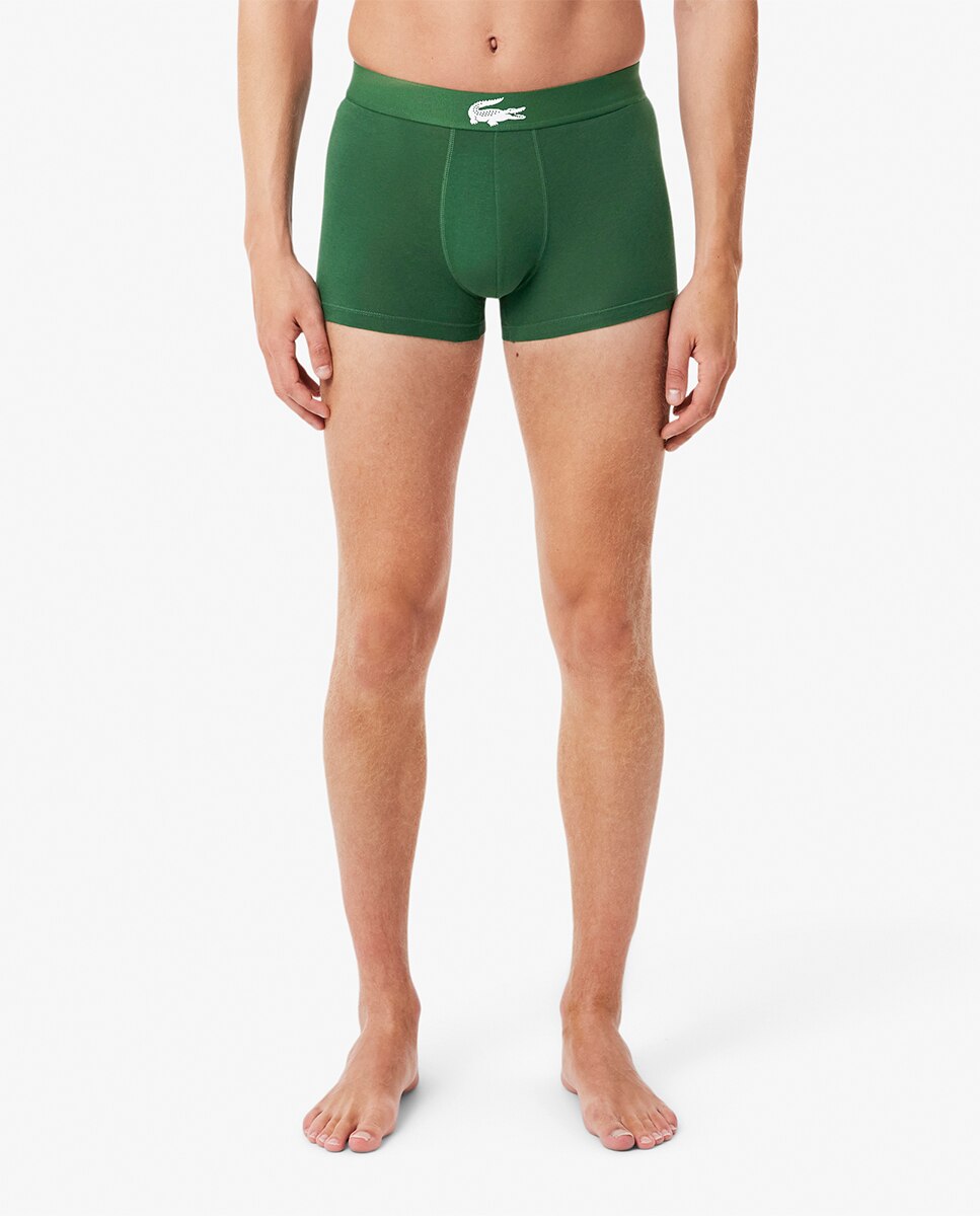 Pack de 3 Boxers de Algodão com Logótipo na Cintura Multicolor-4