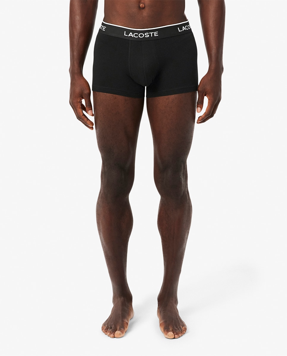 Pack de 3 Boxers de Algodão Elástico com Logótipo na Cintura Multicolor-2