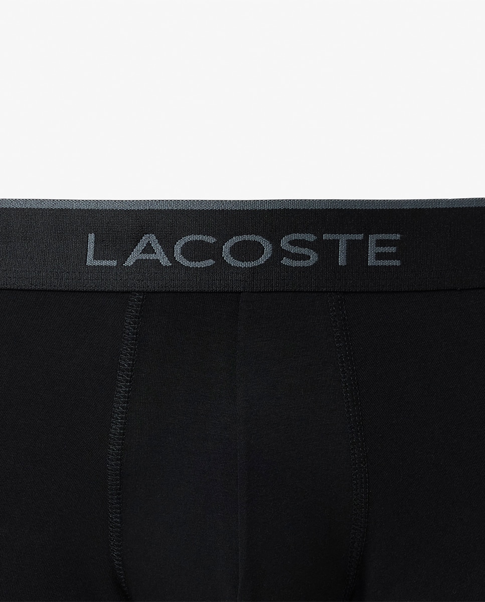 Pack de 3 Boxers de Algodão Elástico com Logótipo na Cintura Multicolor-4