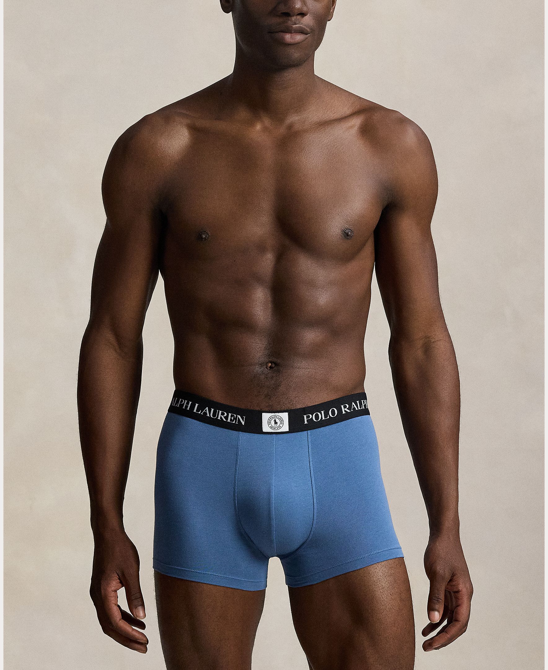 Pack de Três Boxers de Algodão - Várias Cores Azul-2
