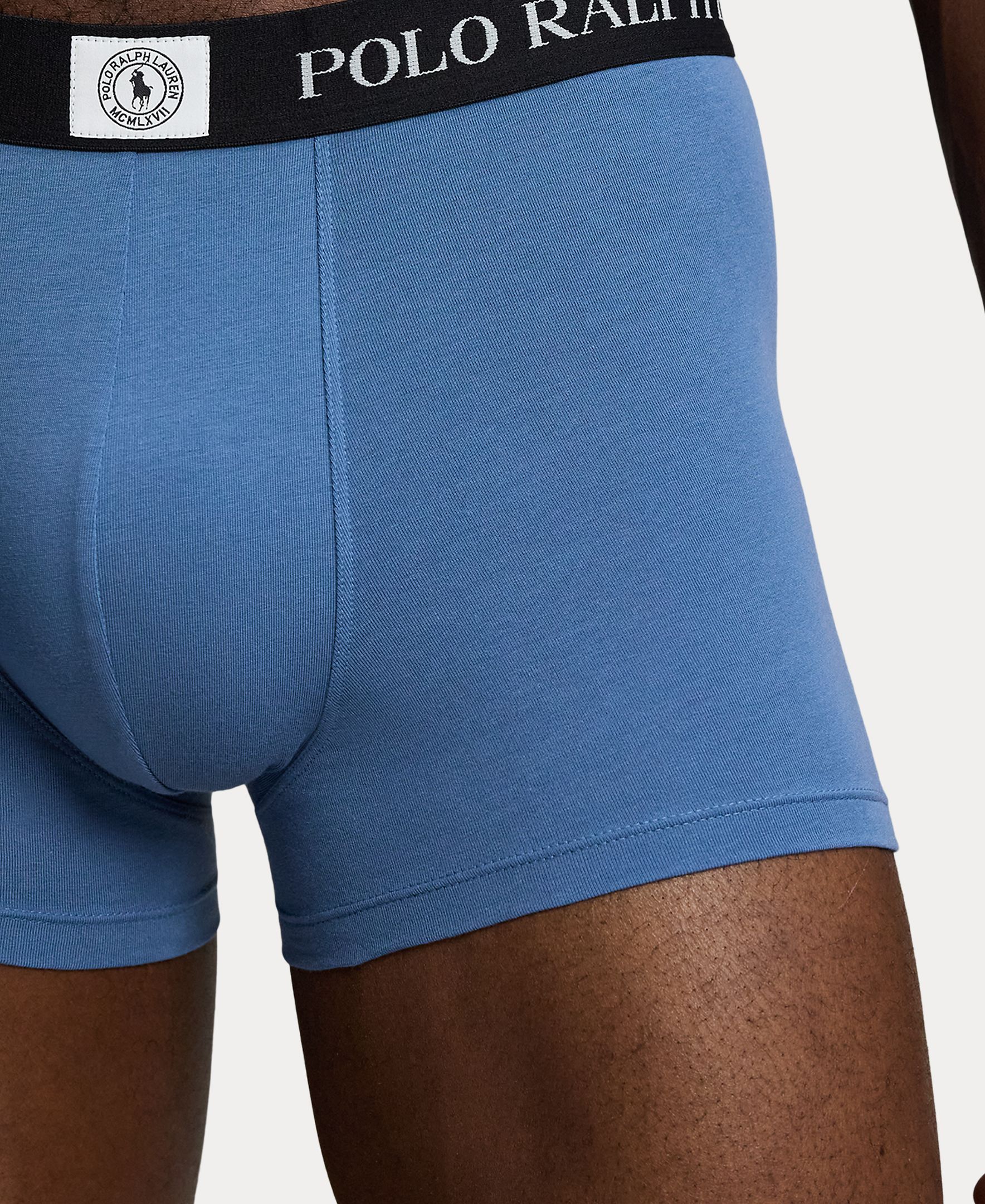Pack de Três Boxers de Algodão - Várias Cores Azul-4