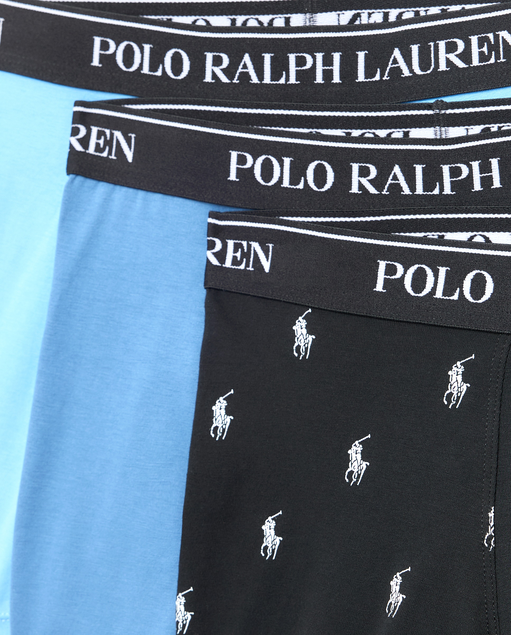 Pack de Três Boxers de Algodão - Várias Cores Azul-3
