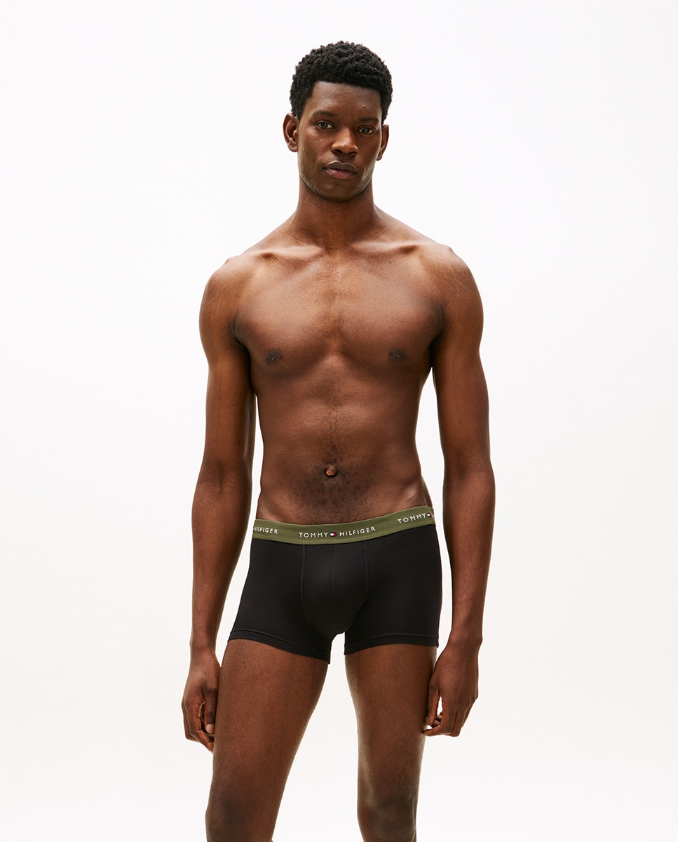 Pack de Três Boxers Lisos Preto-3