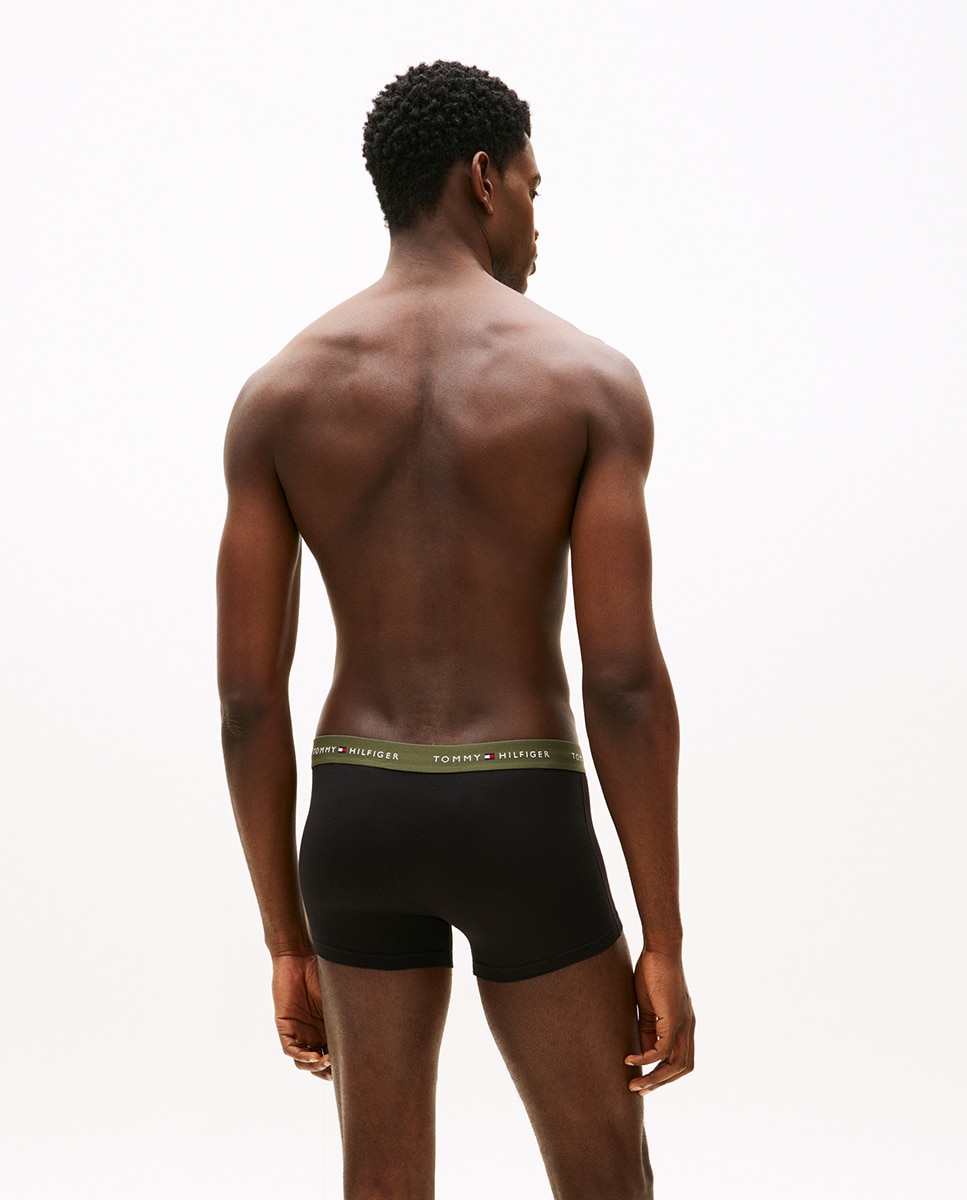 Pack de Três Boxers Lisos Preto-5