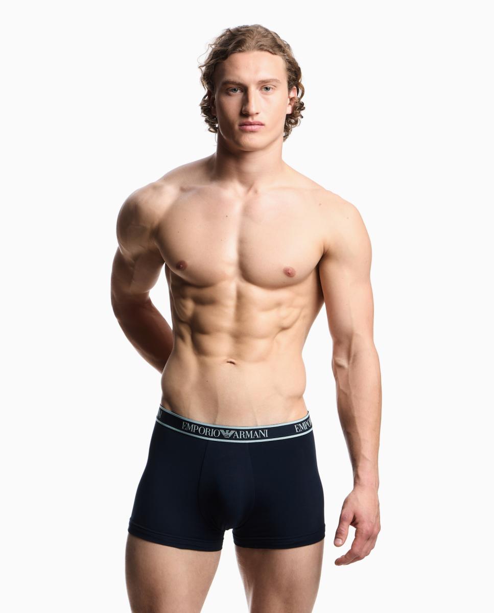 Pack de Três Boxers de Algodão Azul-marinho-2