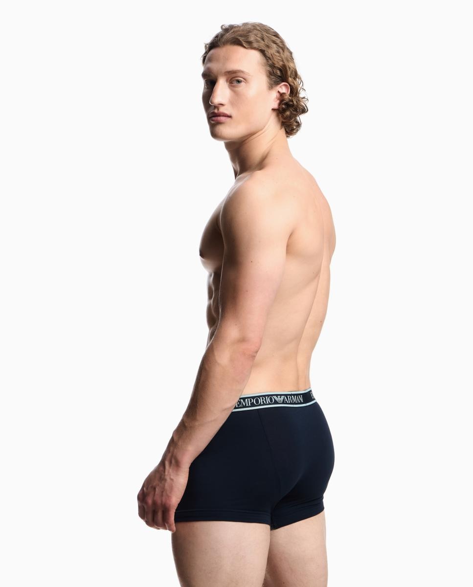 Pack de Três Boxers de Algodão Azul-marinho-3