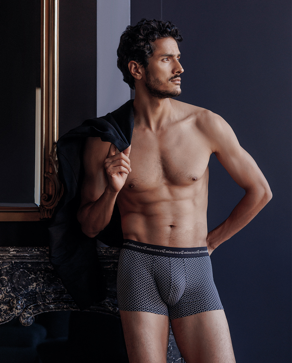 Pack de 3 Boxers de Malha de Algodão Elastano Azul-marinho-2
