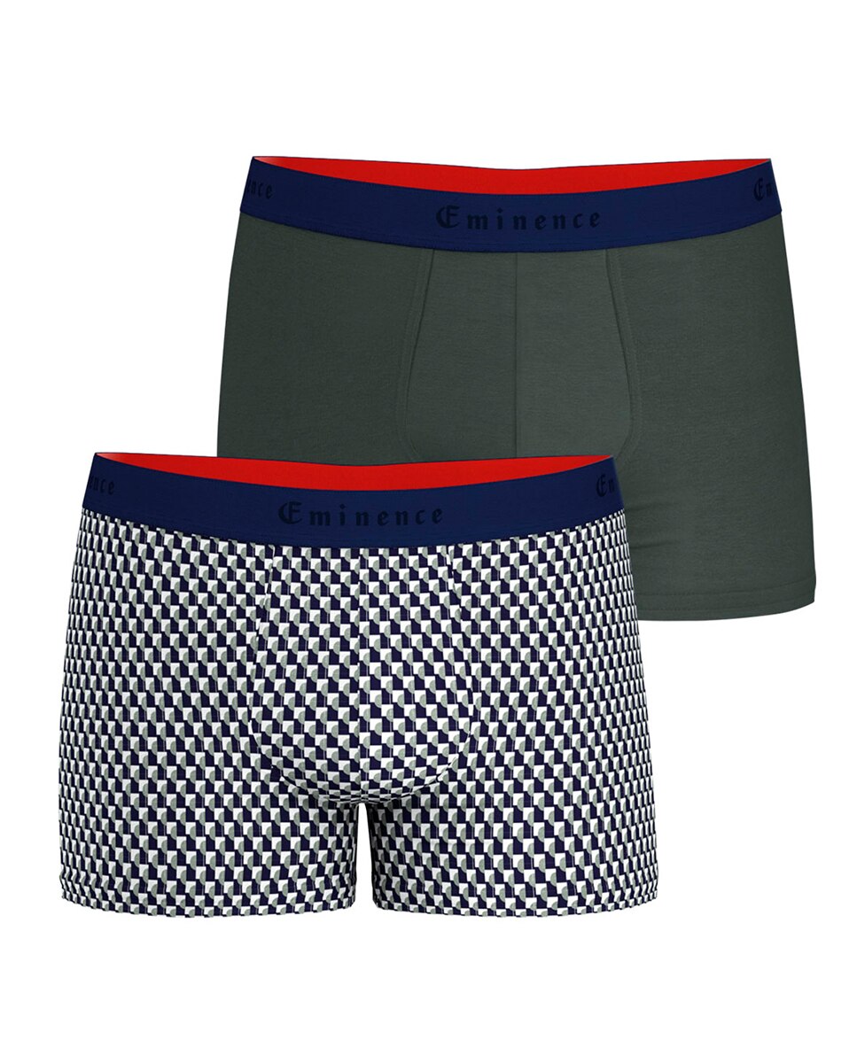 Imagem 0 de Pack de 2 Boxers de Malha de Algodão Elastano