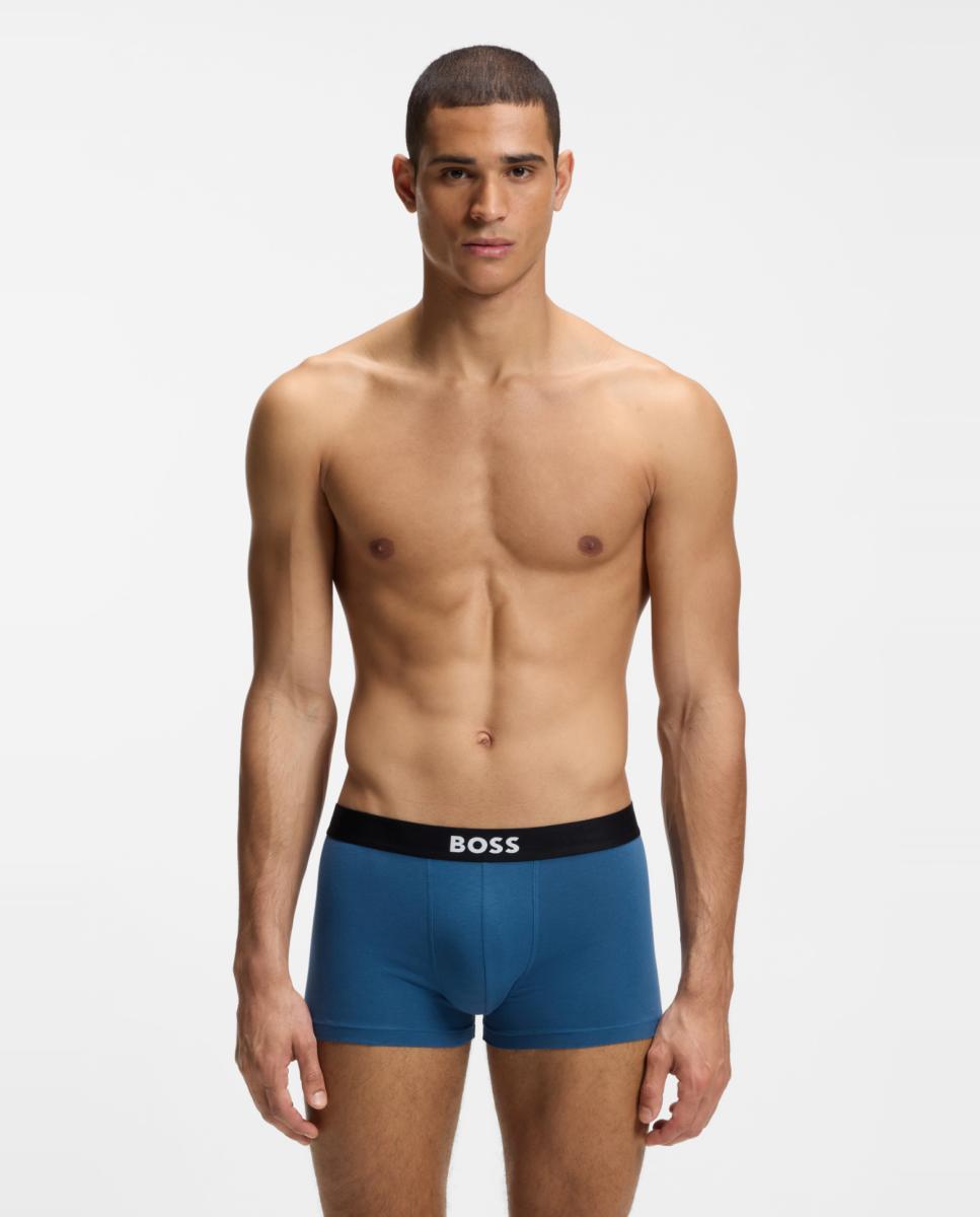 Pack de Três Boxers Variados em Algodão Multicolor-3