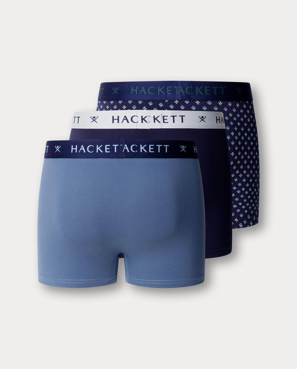 Pack de 3 Boxers de Malha Combinados Azul-2