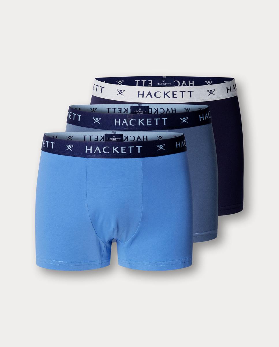 Imagem 0 de Pack de Três Boxers de Malha Combinados Lisos