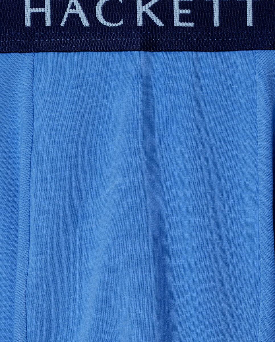 Pack de Três Boxers de Malha Combinados Lisos Azul-4
